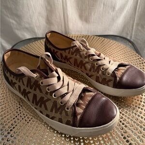 MK Brown Monogram Sneakers